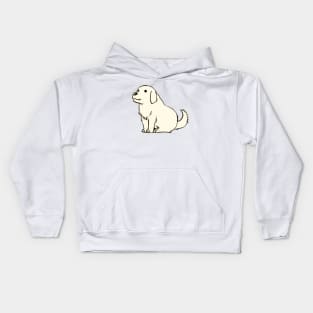 I draw chiyo chan's white dog tadakichi-san / azumanga daioh Kids Hoodie